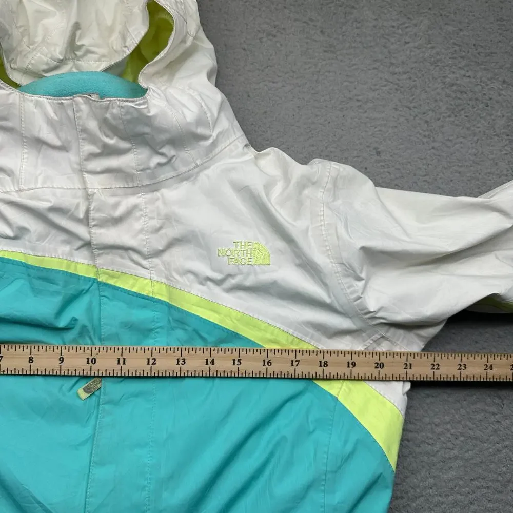 The North Face 3-in-1 HyVent Triclimate Fleece Jacket Girls Youth XL Teal White